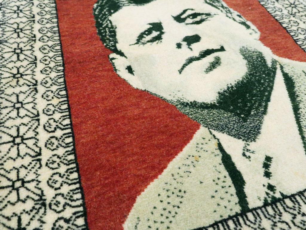 Vintage Persian Tabriz Pictorial Rug, No.28490 - Gss