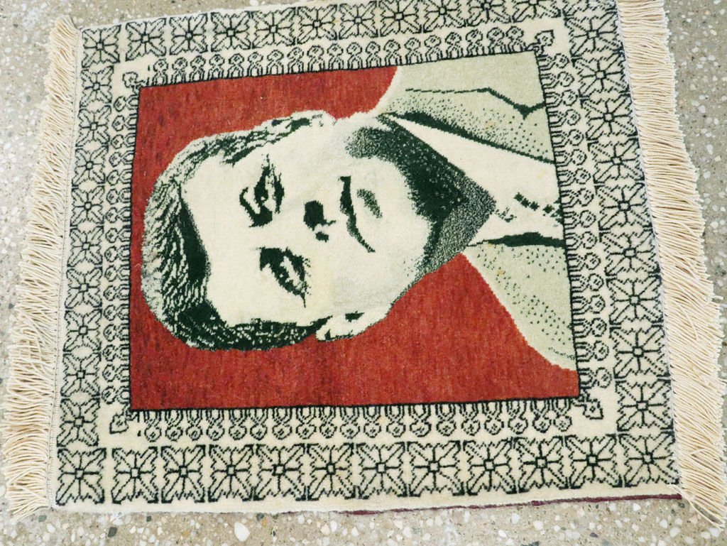 Vintage Persian Tabriz Pictorial Rug, No.28490 - Gss