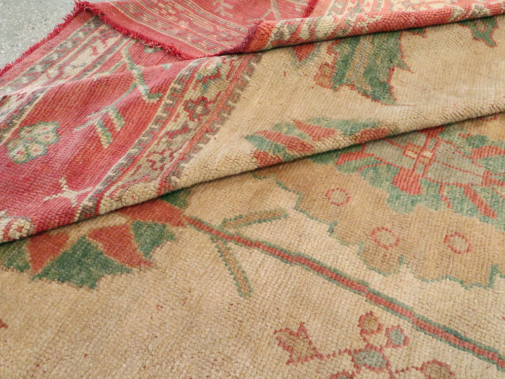 Antique Turkish Oushak Large Square Carpet, No.28496 - Gss