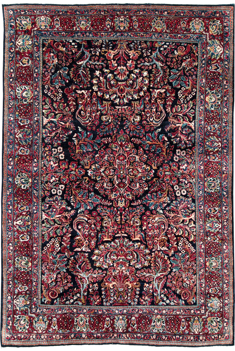 Antique Persian Sarouk Carpet, No.28497 - Gss