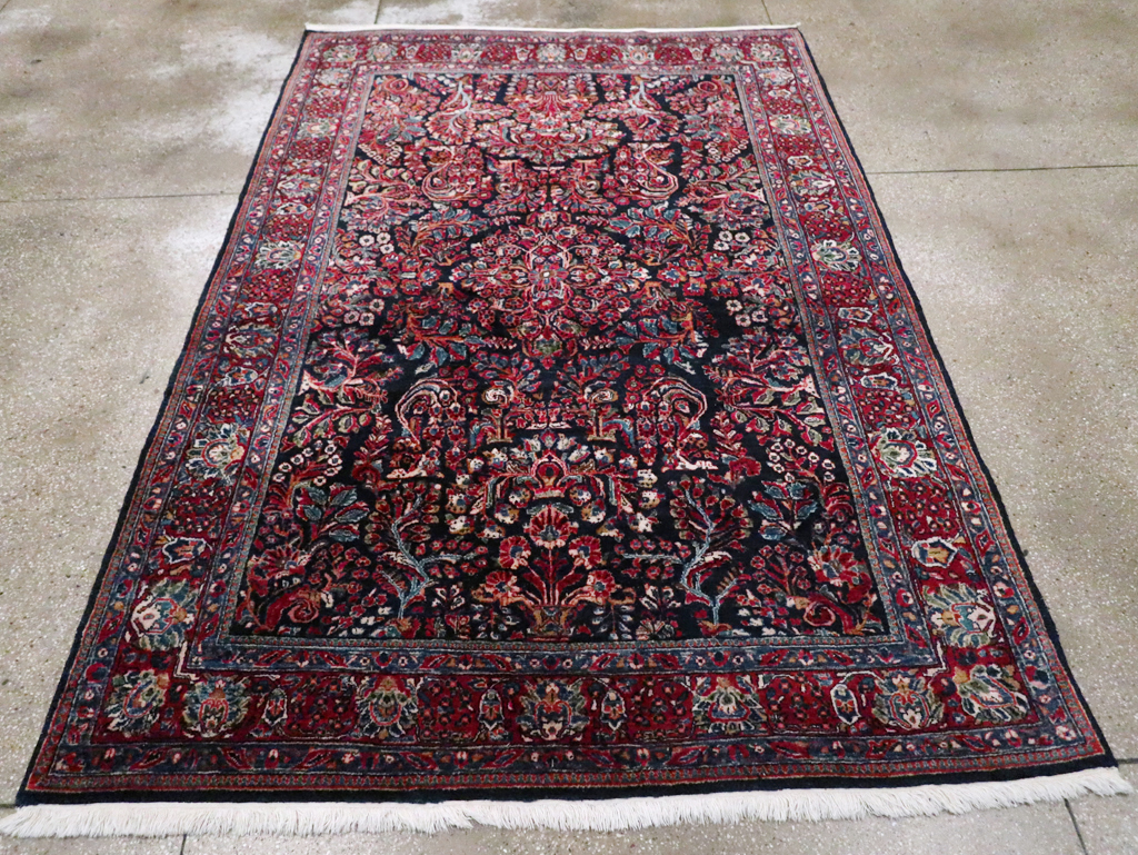 Antique Persian Sarouk Carpet, No.28497 - Gss