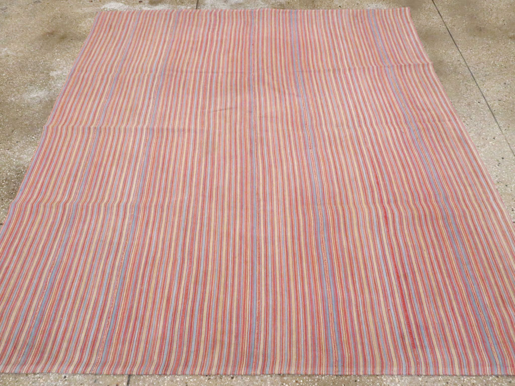 Vintage Persian Flatweave Kilim, No.28505 - Gss