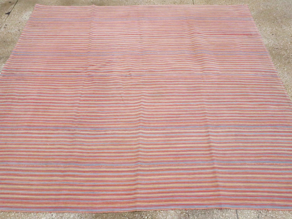 Vintage Persian Flatweave Kilim, No.28505 - Gss