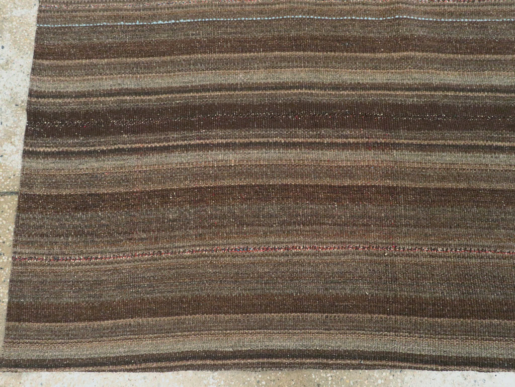 Vintage Persian Flatweave Kilim Accent Rug, No.28510 - Gss