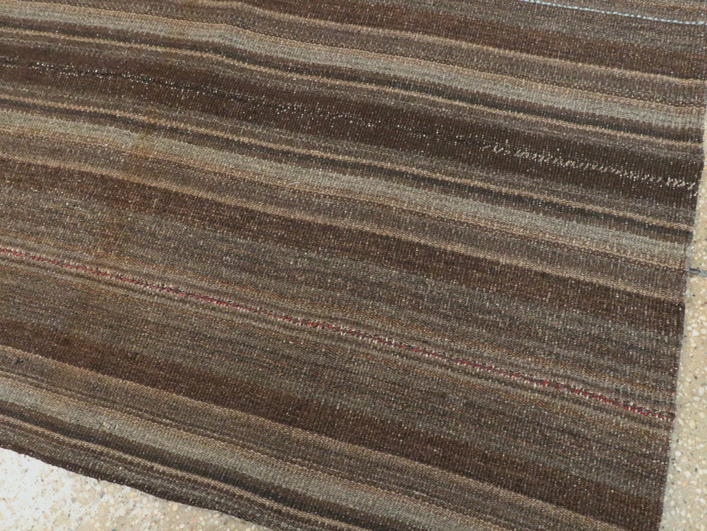 Vintage Persian Flatweave Kilim Accent Rug, No.28510 - Gss