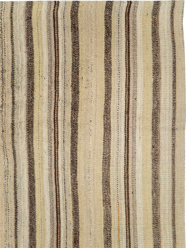 Vintage Persian Flatweave Kilim Accent Rug, No.28511 - Gss