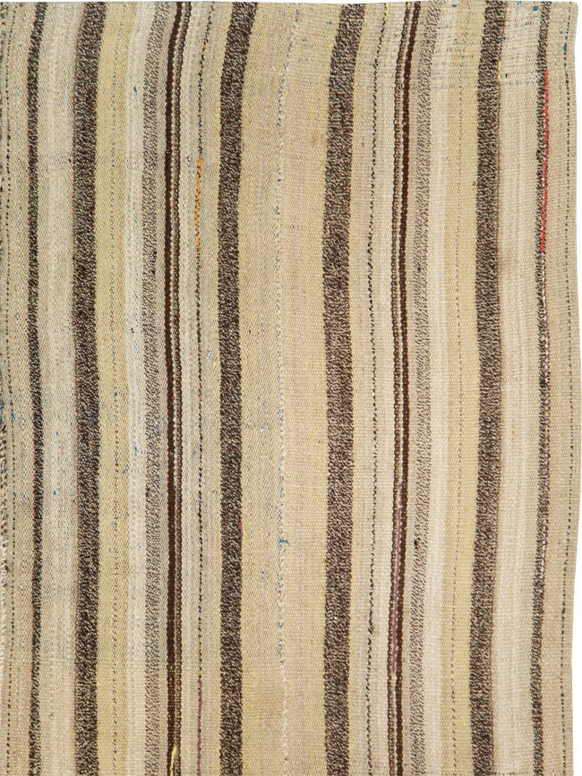 Vintage Persian Flatweave Kilim Accent Rug, No.28511 - Gss