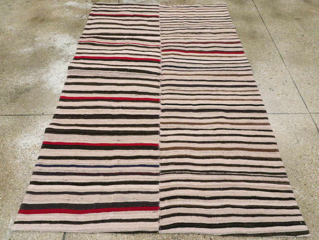 Vintage Persian Kilim Flatweave, No.28513 - Gss