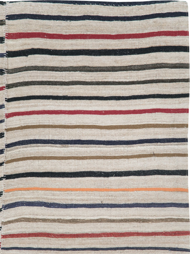 Vintage Persian Kilim Flatweave, No.28516 - Gss