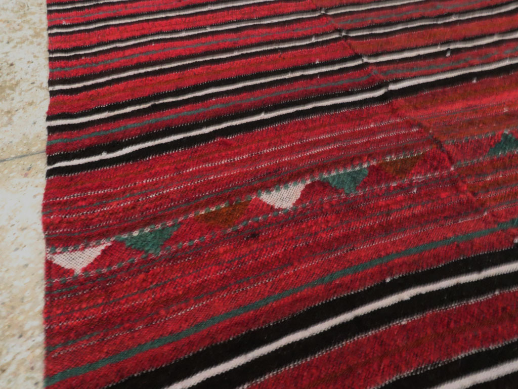 Vintage Persian Flatweave Kilim Accent Rug, No.28517 - Gss