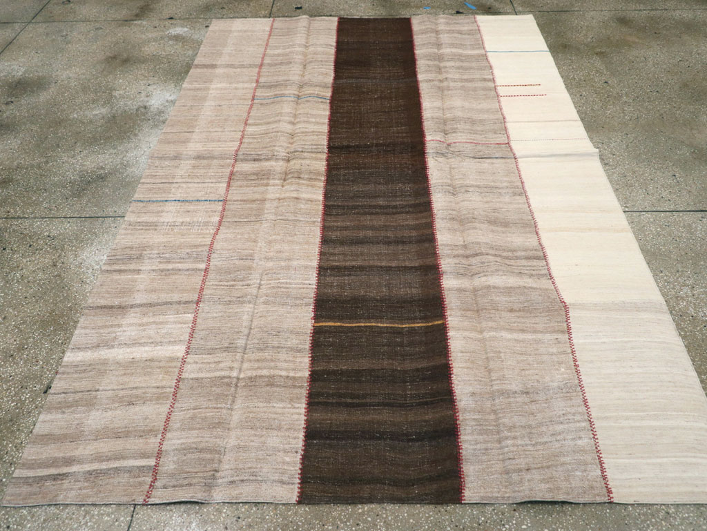 Vintage Persian Flatweave Kilim, No.28526 - Gss