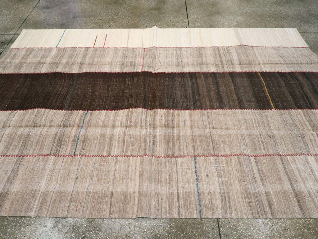 Vintage Persian Flatweave Kilim, No.28526 - Gss