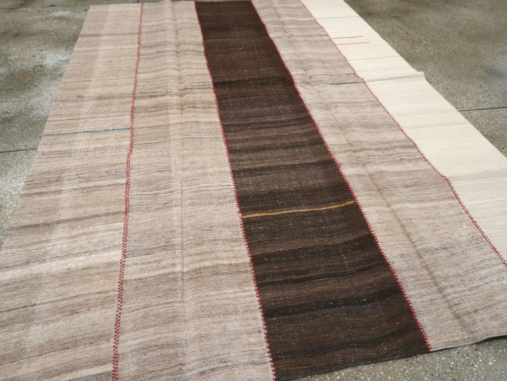 Vintage Persian Flatweave Kilim, No.28526 - Gss