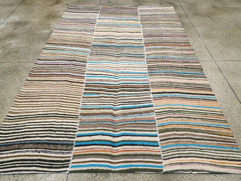 Vintage Persian Flatweave, No.28536 - Gss