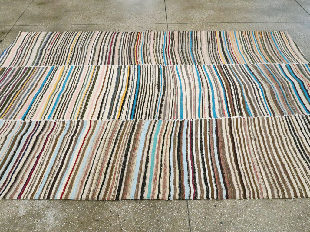 Vintage Persian Flatweave, No.28536 - Gss