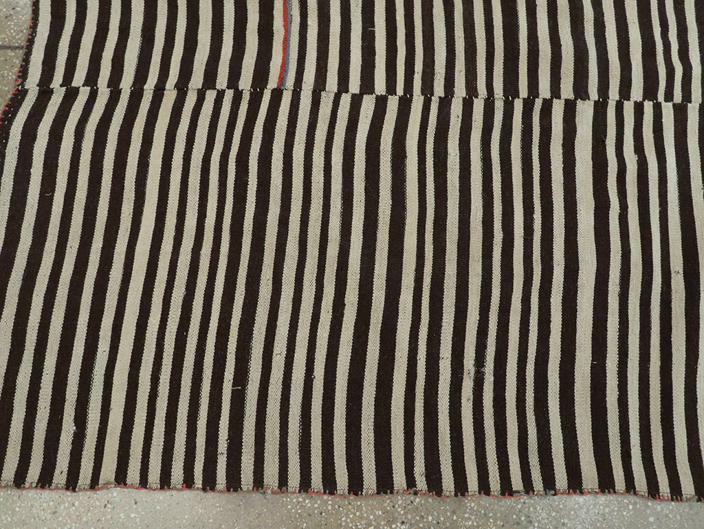 Vintage Persian Flatweave Kilim Accent Rug, No.28538 - Gss