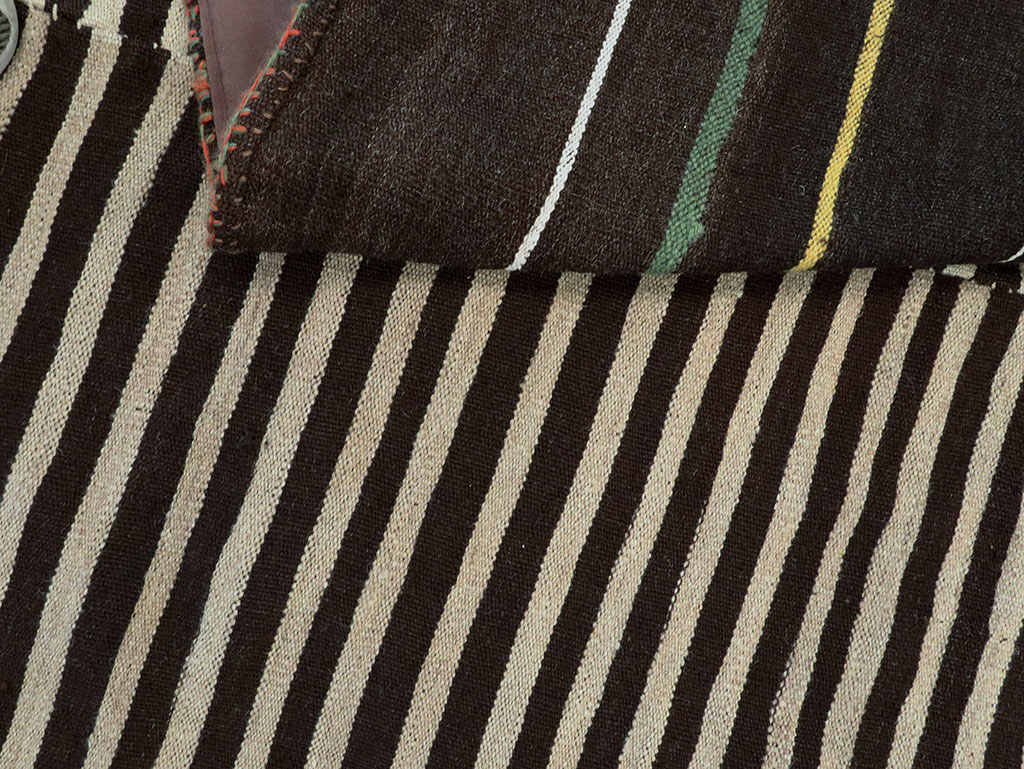 Vintage Persian Flatweave Kilim Accent Rug, No.28538 - Gss