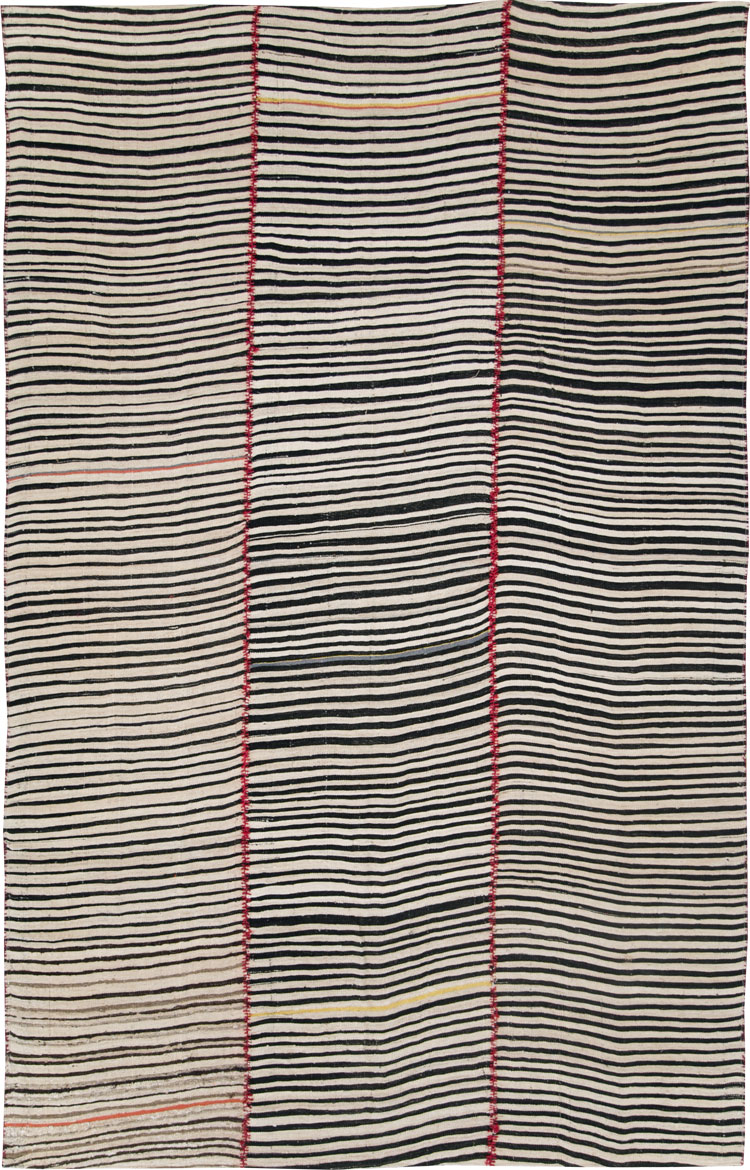 Vintage Persian Flatweave Kilim , No.28541 - Gss