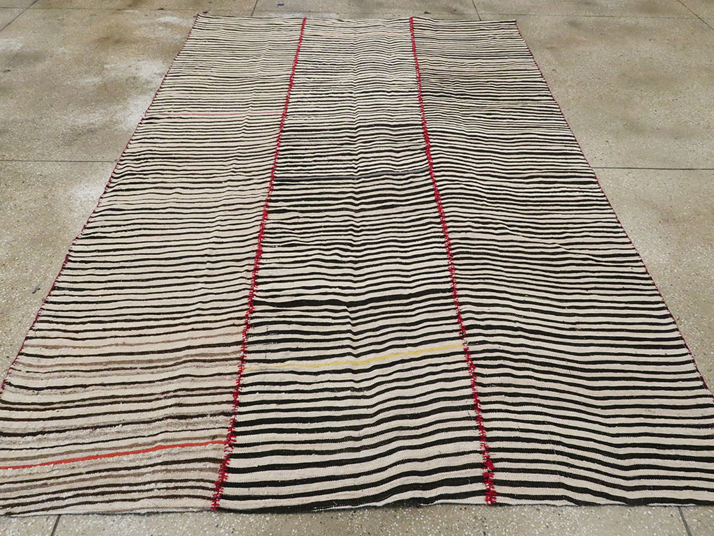 Vintage Persian Flatweave Kilim , No.28541 - Gss