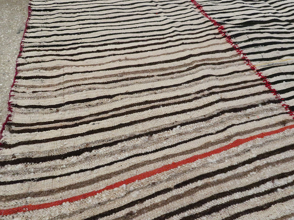 Vintage Persian Flatweave Kilim , No.28541 - Gss