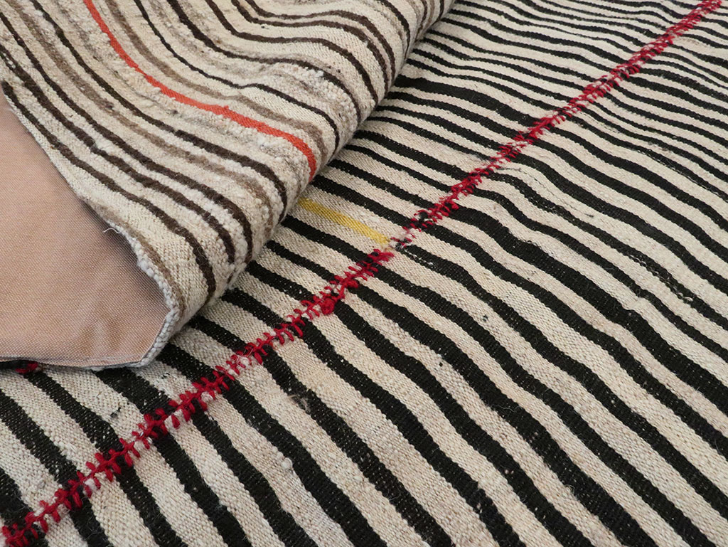 Vintage Persian Flatweave Kilim , No.28541 - Gss