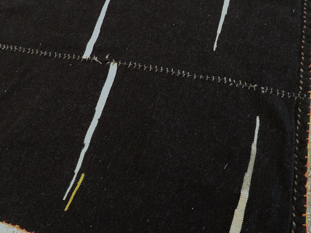 Contemporary Persian Flatweave Kilim Accent Rug, No.28542 - Gss