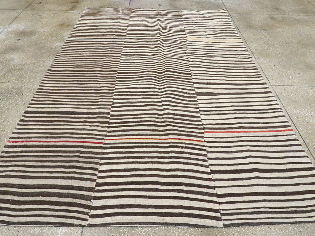 Vintage Persian Flatweave Kilim Accent Rug, No.28543 - Gss