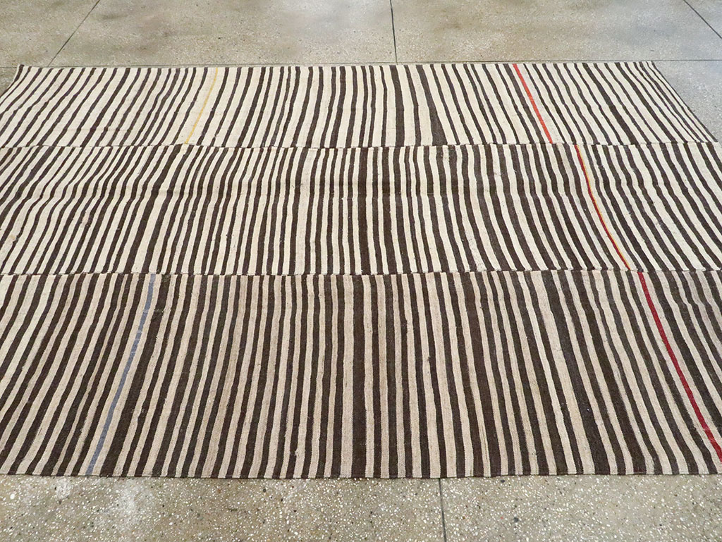 Vintage Persian Flatweave Kilim Accent Rug, No.28543 - Gss