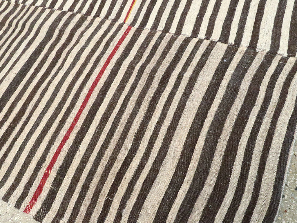 Vintage Persian Flatweave Kilim Accent Rug, No.28543 - Gss