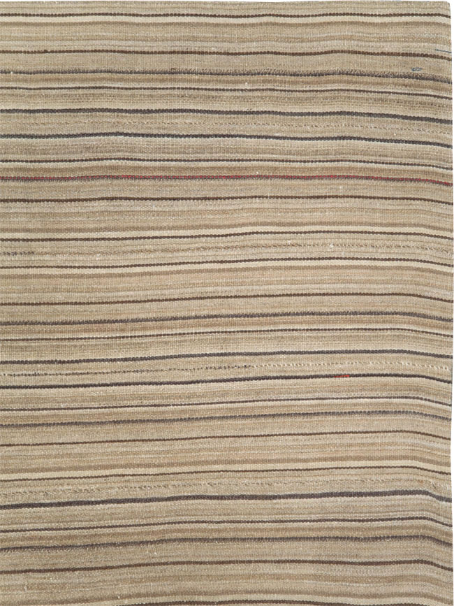 Vintage Persian Flatweave Kilim Room Size Rug, No.28545 - Gss