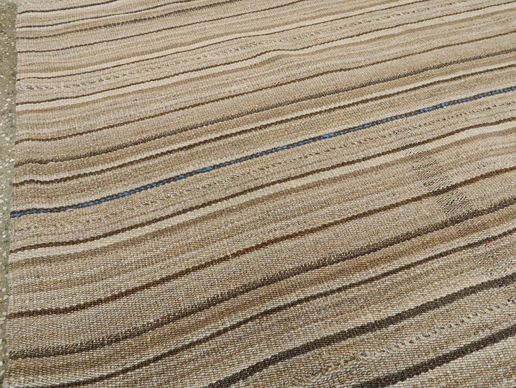 Vintage Persian Flatweave Kilim Room Size Rug, No.28545 - Gss