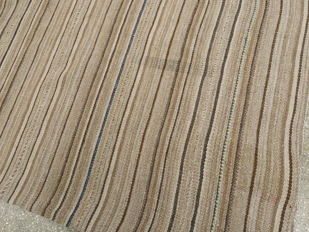 Vintage Persian Flatweave Kilim Room Size Rug, No.28545 - Gss