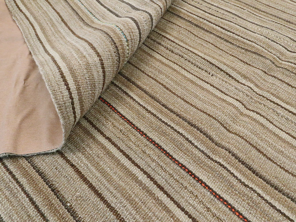 Vintage Persian Flatweave Kilim Room Size Rug, No.28545 - Gss