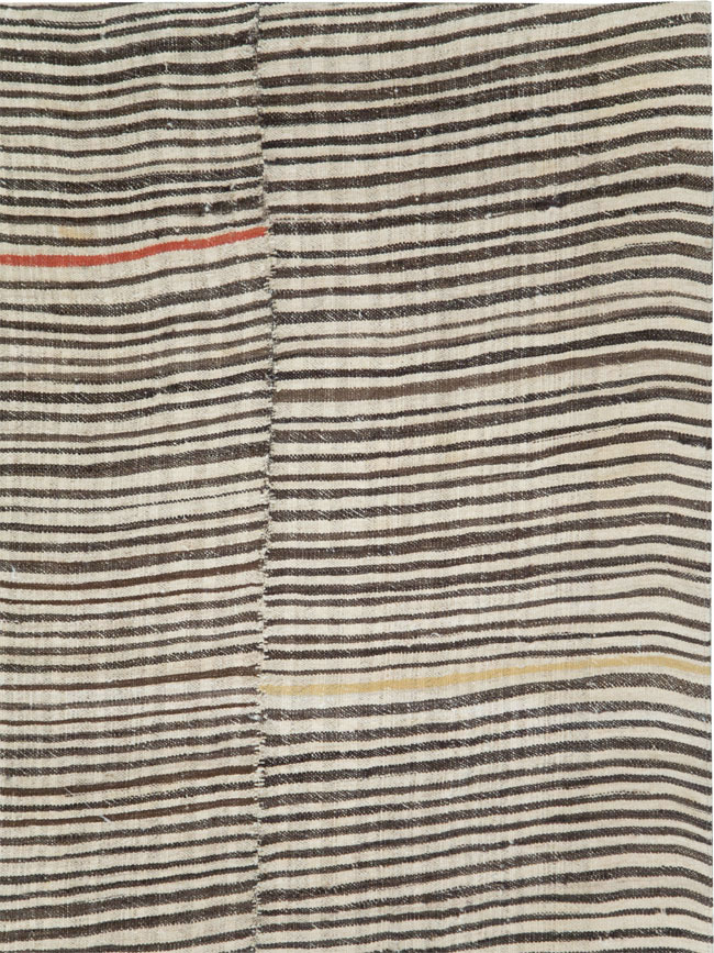 Vintage Persian Mazandaran Kilim Gallery Carpet, No.28549 - Gss