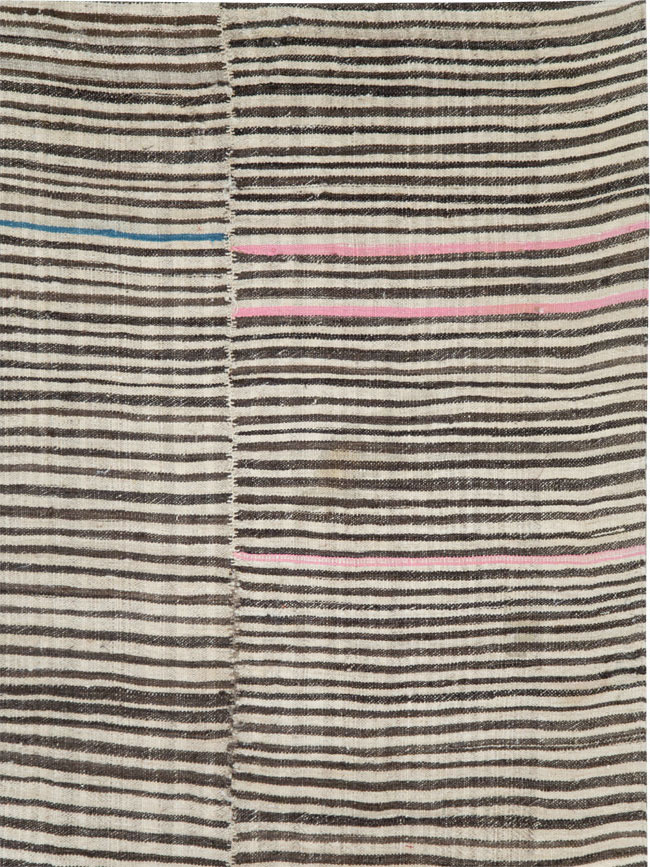 Vintage Persian Mazandaran Kilim Gallery Carpet, No.28549 - Gss