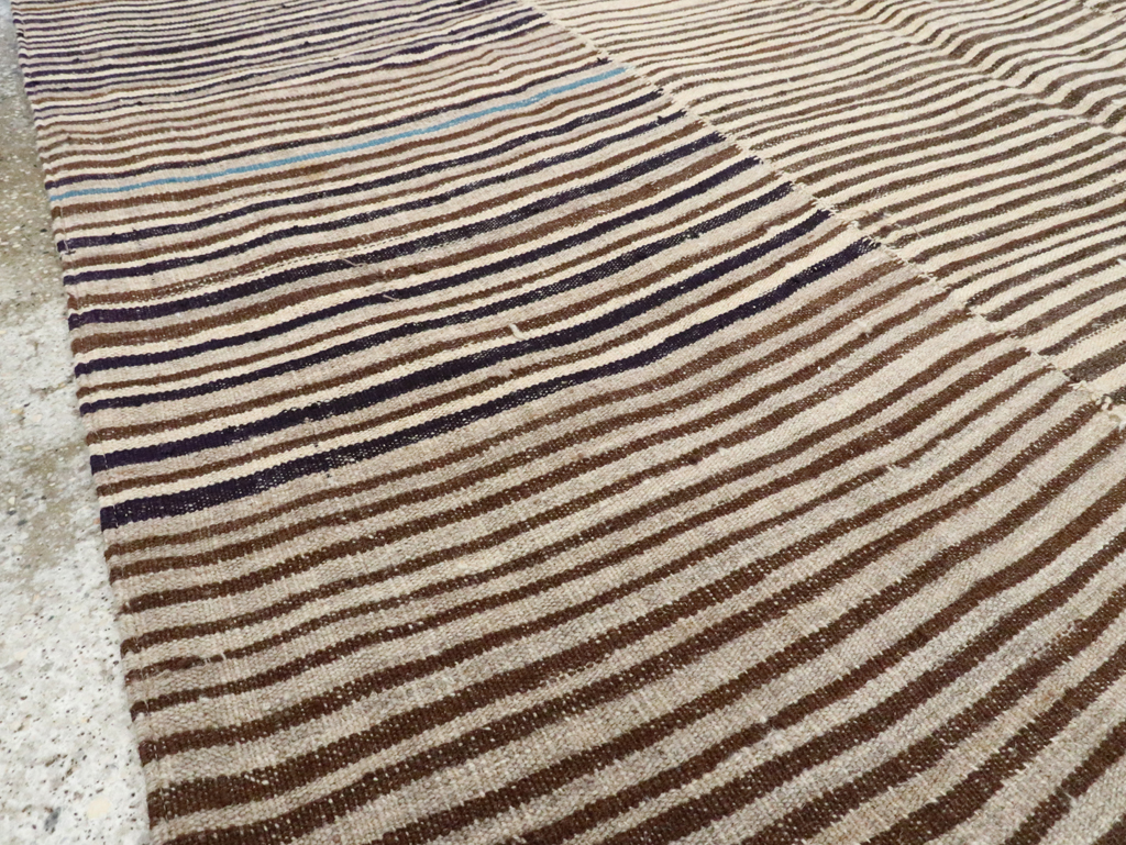 Vintage Persian Mazandaran Kilim Gallery Carpet, No.28549 - Gss