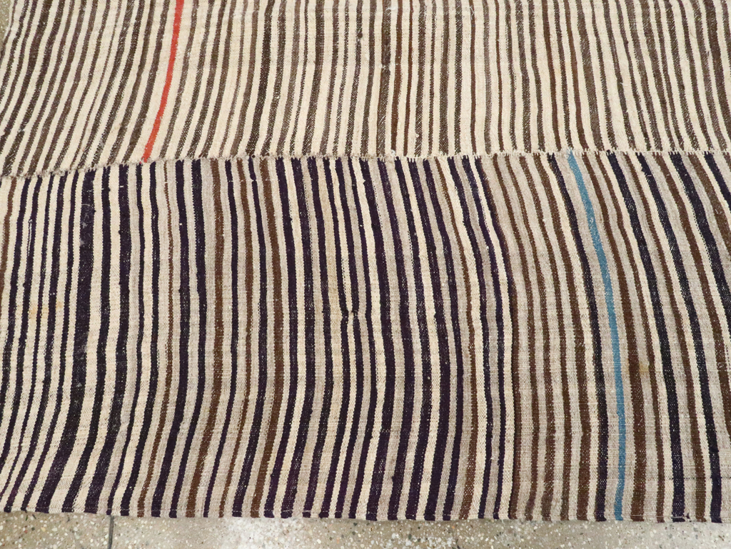 Vintage Persian Mazandaran Kilim Gallery Carpet, No.28549 - Gss