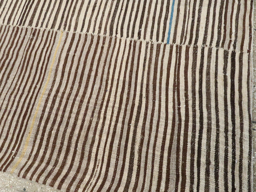 Vintage Persian Mazandaran Kilim Gallery Carpet, No.28549 - Gss