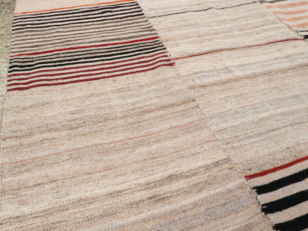 Vintage Persian Flatweave Kilim Gallery Rug, No.28550 - Gss