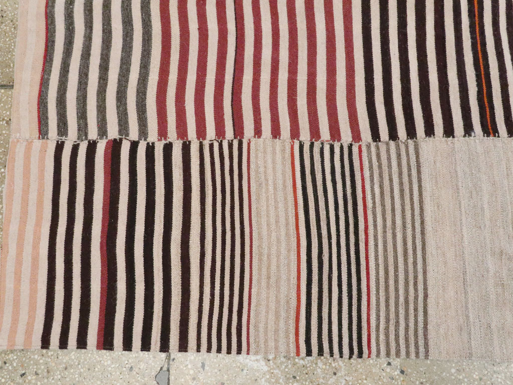 Vintage Persian Flatweave Kilim Gallery Rug, No.28550 - Gss