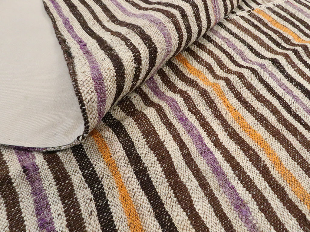 Vintage Persian Flatweave Kilim Accent Rug, No.28556 - Gss