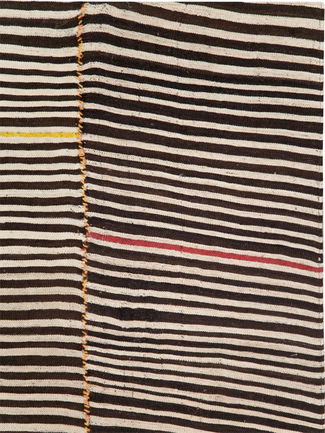 Vintage Persian Flatweave Kilim Square Accent Rug, No.28557 - Gss