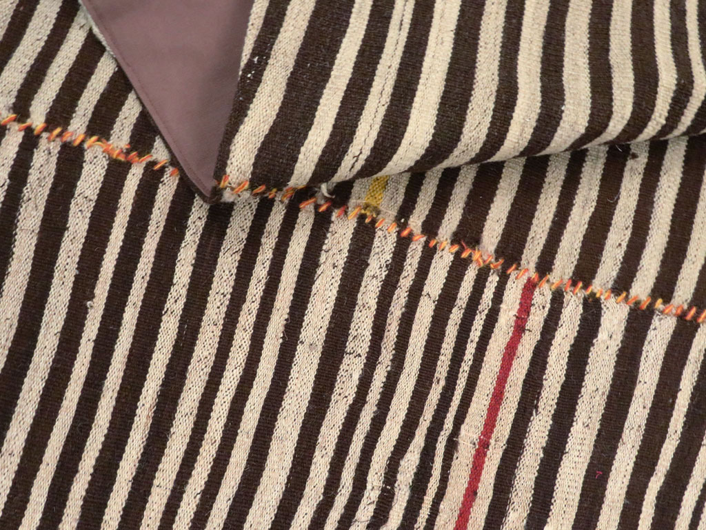 Vintage Persian Flatweave Kilim Square Accent Rug, No.28557 - Gss