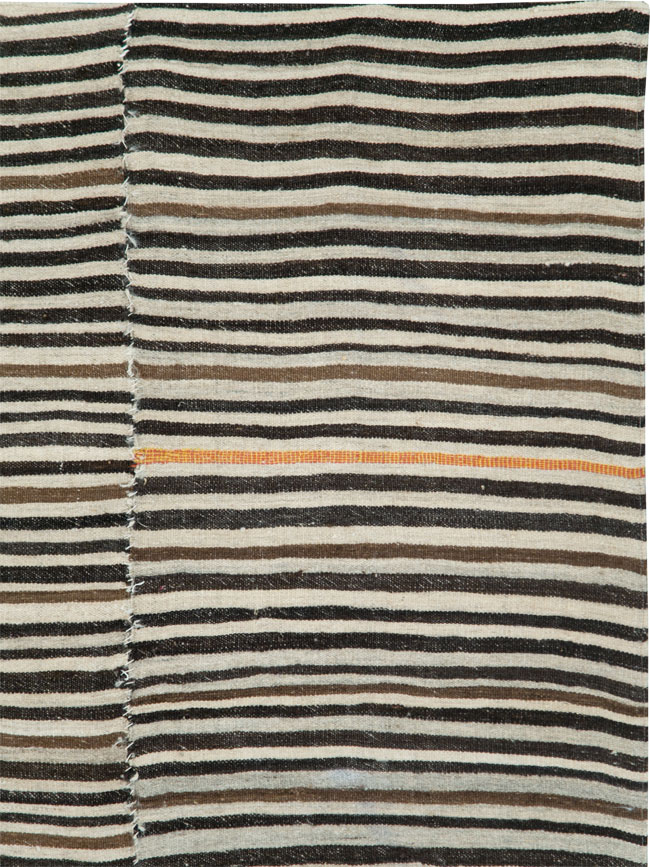 Vintage Persian Flatweave Kilim Square Accent Rug, No.28558 - Gss