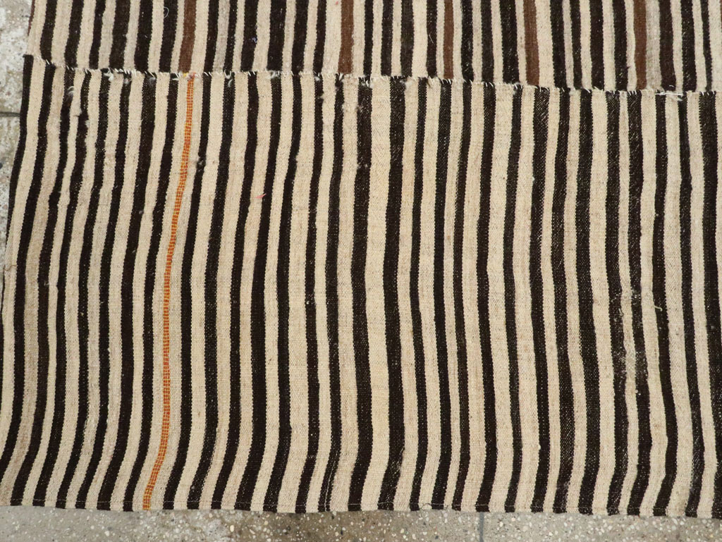 Vintage Persian Flatweave Kilim Square Accent Rug, No.28558 - Gss