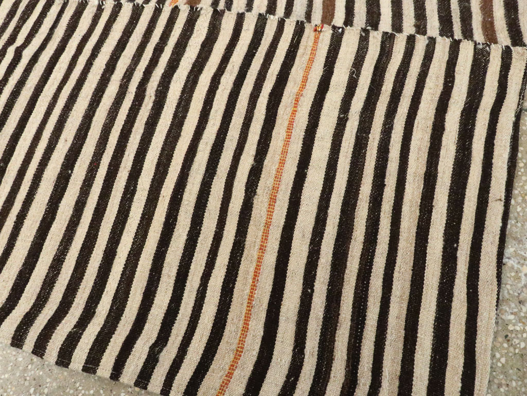 Vintage Persian Flatweave Kilim Square Accent Rug, No.28558 - Gss