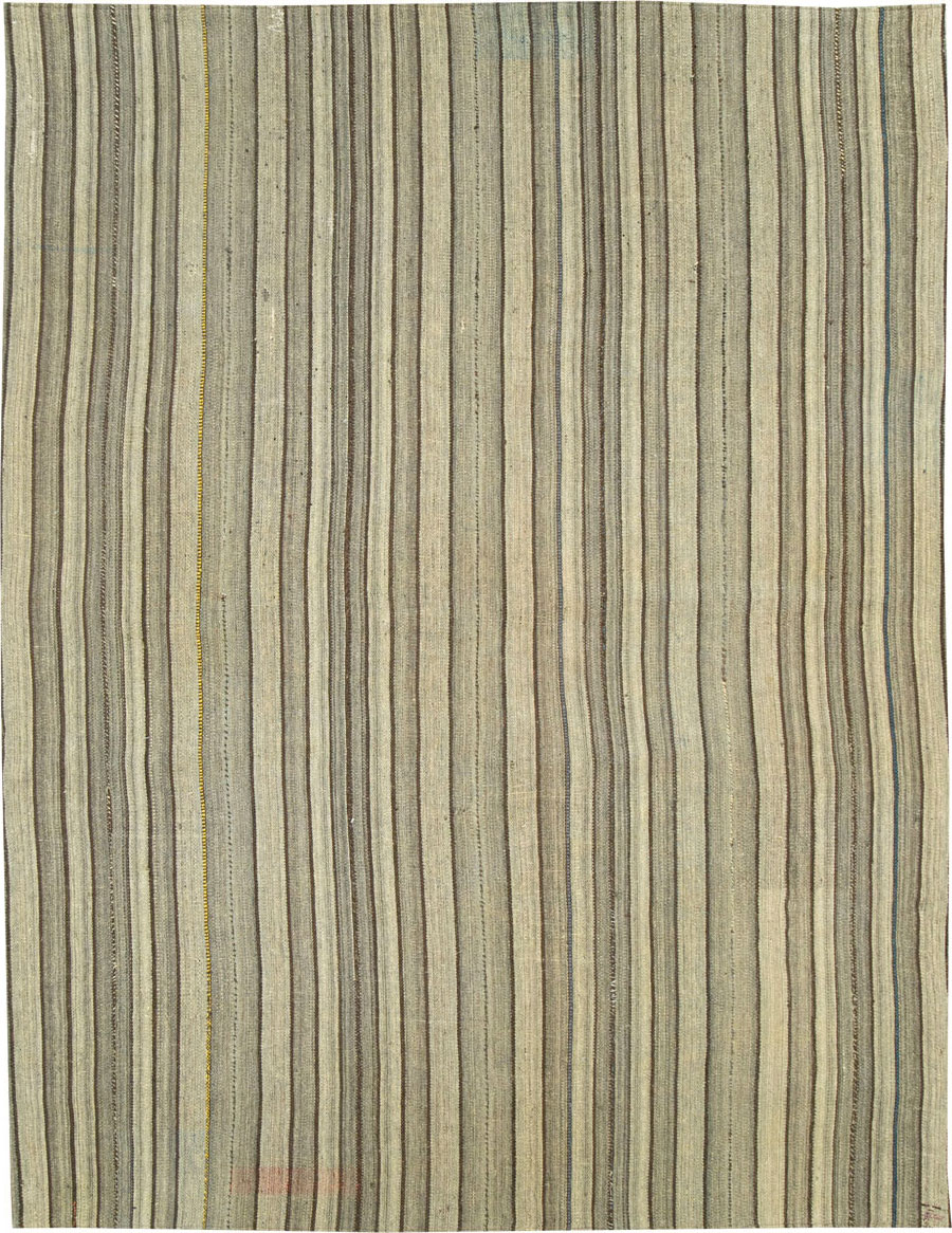 Vintage Persian Flatweave Kilim, No.28559 - Gss