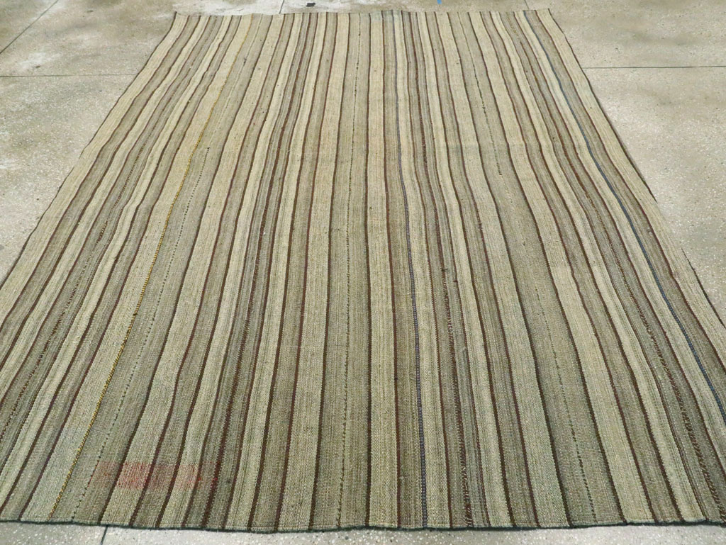 Vintage Persian Flatweave Kilim, No.28559 - Gss