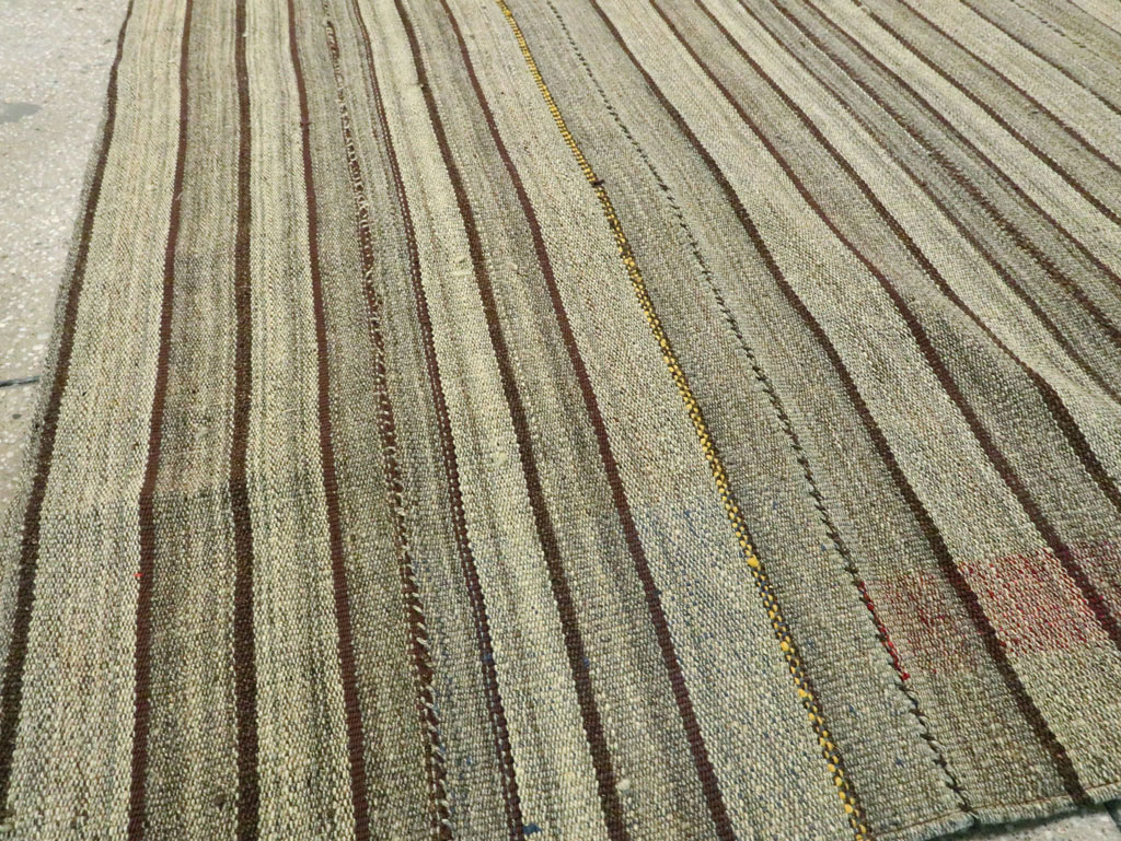 Vintage Persian Flatweave Kilim, No.28559 - Gss