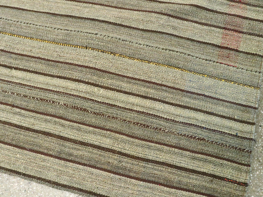 Vintage Persian Flatweave Kilim, No.28559 - Gss